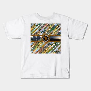 My African Adventure Wildlife Collage Kids T-Shirt